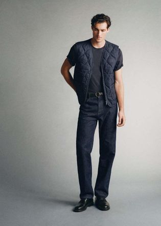 Mango Gilet imbottito 100% cotone blu - Uomo - XL - MANGO MAN