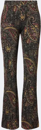 Etro Pantalones flared de jacquard con paisley