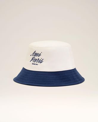 Ami Blue And White Cotton Ami Paris Hat Blue - 56 - Unisex