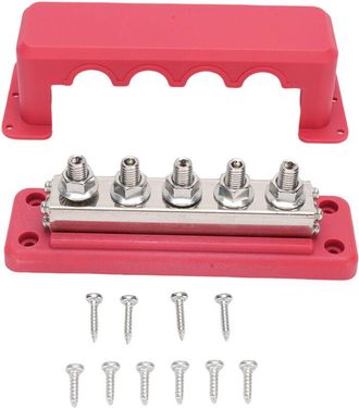 OEM Bloque De Distribuci&oacute;n De Energ&iacute;a De 600 A Con Terminales De Barra Colectora Marina De 300 V Cc Con 5 Pernos M10 Para Autom&oacute;viles, Veh&iacute;culos Recreativ