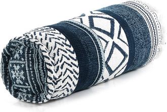 Oresteluchetta Cuscino a rullo YANTRA BLANCO AZUL