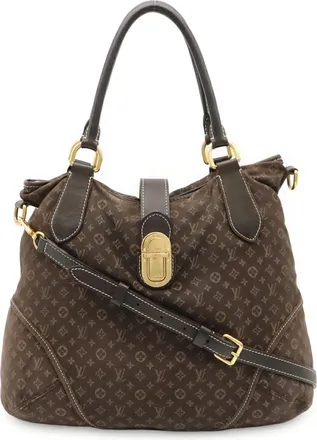 Louis Vuitton Brown Fusain Monogram Idylle Shoulder Bag Tote Bag (Pre-Owned)