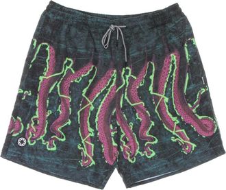 Octopus Tentakel Print Zwemshorts Zwart - Heren - Korte Broeken - Veelkleurig - XS - Polyester - Korte Broeken