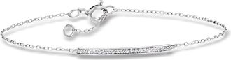 RS Pure by Ross-Simons Diamond Bar Bracelet in Sterling Silver