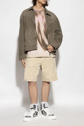 Diesel Long Sleeve T-shirt T-BOXT-LS-SHOW, Mens, Beige