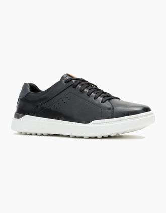 Hush Puppies Mens Hush Puppies Wes Leather Mens Black Trainers - Size: 10