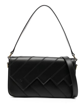 Missoni Flap Wave leather shoulder bag - Black