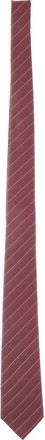 Saint Laurent Striped Jacquard Tie-Uomo