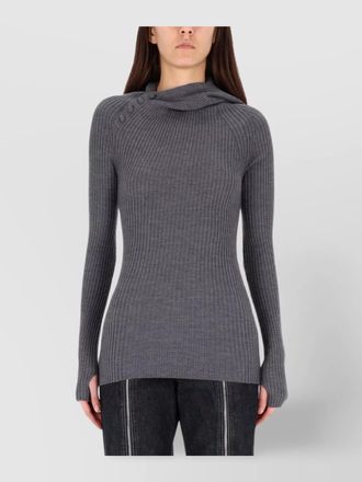 Jean Paul Gaultier ribbed merino wool sweater