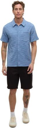tentree Copeland Shirt in Lakeside/timber Flash Stripe at Nordstrom, Size Xx-Large