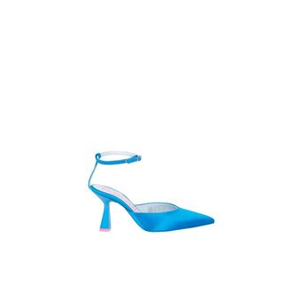 Chiara Ferragni Pumps, female, Blue, Size: 6 US Satin Stiletto Pumps