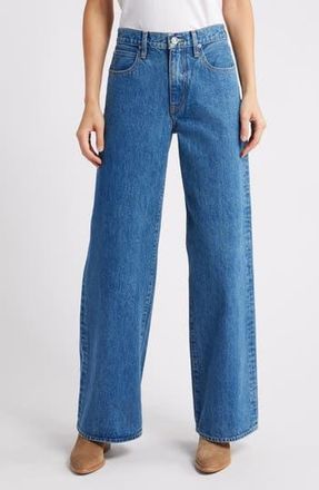 Slvrlake Denim Selena High Waist Organic Cotton Wide Leg Jeans in Sweet Memory at Nordstrom Rack, Size 32