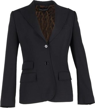 Dolce & Gabbana Gabardine Turlington Blazer, Size Eu, 46 (Authentic Pre-Loved)