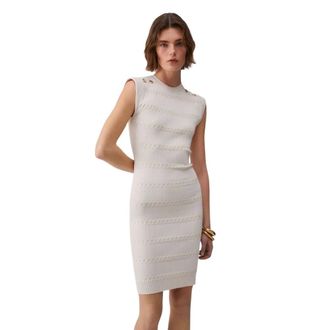 Liu Jo Dames, Jurken, Beige, Maat: XS Viscose