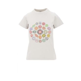 Balenciaga Crest print Slim Fit T-shirt Woman M