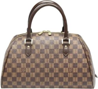 Louis Vuitton Tweedehands Canvas Louis Vuitton tassen - Dames - Vintage Handtas - Bruin - ONE Size - Vintage