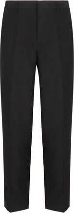 Dries Van Noten Klassieke wollen broek - Heren - Nette broeken - Zwart - XL - Wol - Broeken