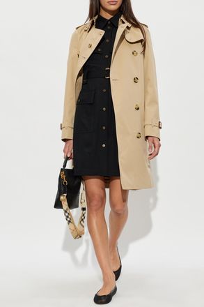 Burberry Kensington Trench Coat, Womens, Beige