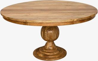 Vintahome Mesa redonda L&iacute;a 150 cm en madera de mango maciza