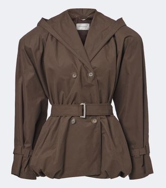 Magda Butrym Belted hooded cotton jacket
