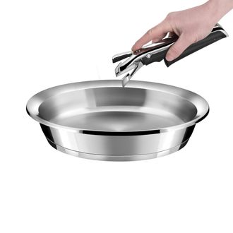 Cuisinox Sart&eacute;n 24 cm con mango extra&iacute;ble Acero