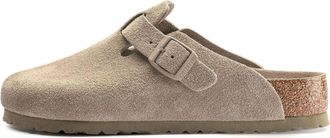 Birkenstock Boston Soft Footbed Narrow Suede Faded Khaki 1019108