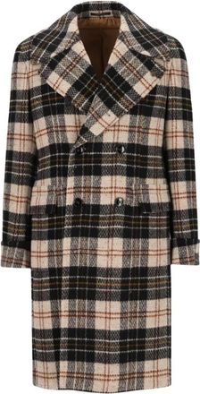 Gabriele Pasini Double-Breasted Coat - Heren - Mantel - Veelkleurig - XL - Wol - Jassen