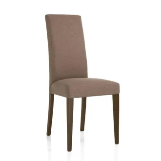 Oresteluchetta Set 2 sillas de tejido hidr&oacute;fugo beige, madera marr&oacute;n 100x46x45 cm
