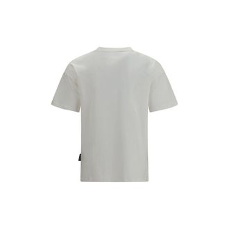 Palm Angels Mens White Cotton T-Shirt