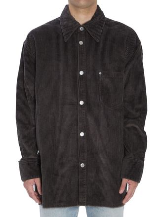 Ami Anthracite Corduroy Shirt