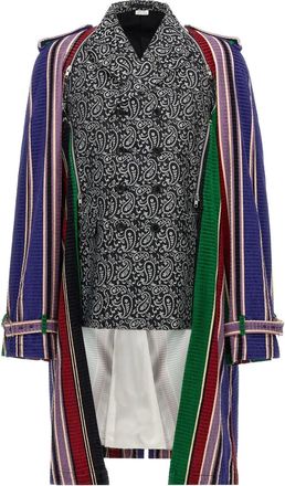 Comme Des Gar&ccedil;ons layered jacket - men - Polyester - M - Black