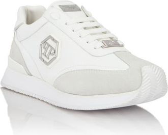 Philipp Plein Runner Hexagon Patch Unisex in White at Nordstrom, Size 40