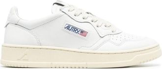Autry White Leather Logo Sneakers