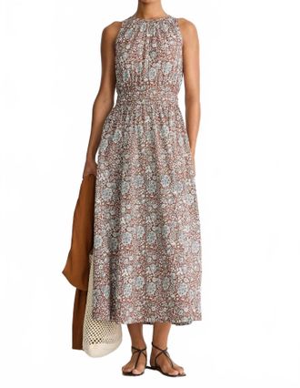 Apiece Apart Bali Tank Dress In Clay Floral