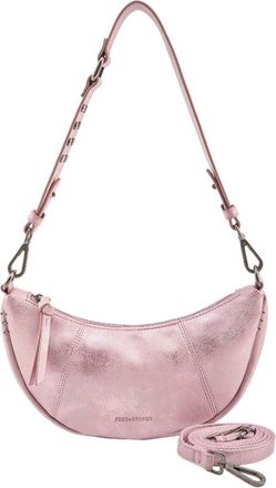 Fredsbruder FREDsBRUDER Leather Shoulder Bag Rebel At Heart Halfmoon Bag Rose Pink
