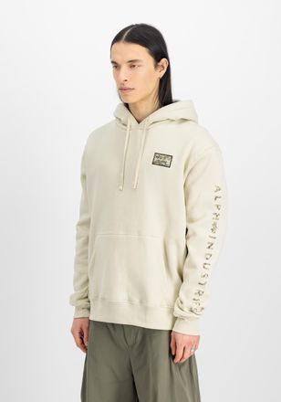 Alpha Industries Hoodie ALPHA INDUSTRIES Camo Sleeve Hoodie, Herren, Gr. XXL, weiss (vintage wei&szlig;), Obermaterial: 80% Baumwolle, 20% Polyester, regular fit, Sweatshirt