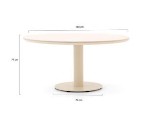 Apple Bee Melville dining tuintafel &oslash; 160cm