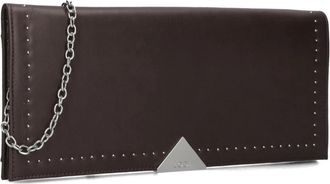 Lodi Bruine leren clutch voor vrouwen - Dames - Schoudertassen - Bruin - ONE Size - Wol - Tassen