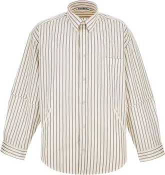 Acne Studios Layered Double-Sleeve Shirt with Seasonal Stripe Design