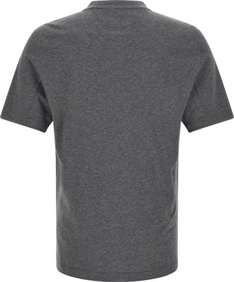 Brunello Cucinelli Archer-Emblem Graphic Print T-shirt - Gray