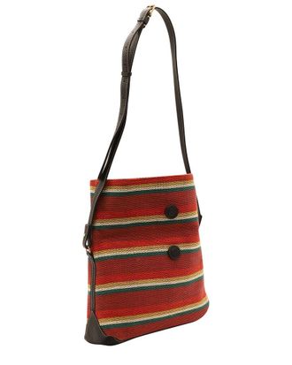Altuzarra Tartan Cotton Duo Reversible Striped Textured Shoulder Bag (Authentic Pre-Loved)