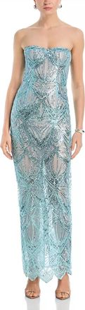 Bronx and Banco Giselle Maxi Dress In Sage