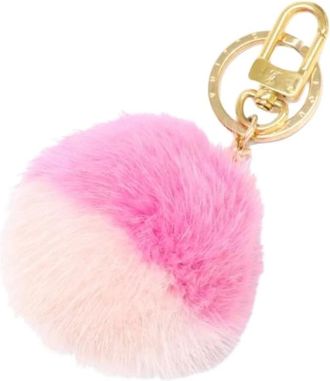 Louis Vuitton Pre-owned Fur Keyring - Dames - Pre-owned - Roze - Maat: ONE Size