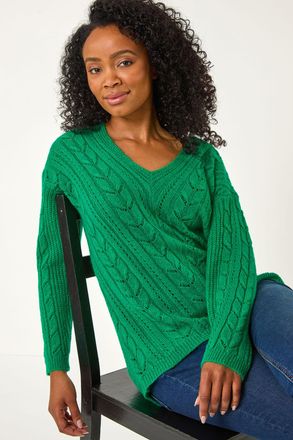 Roman V-Neck Knit Jumper