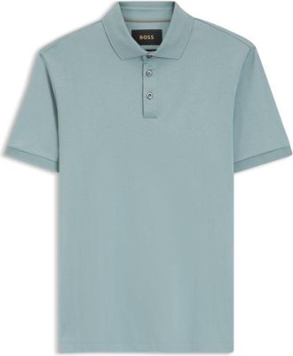 BOSS Regular-fit polo shirt in mercerized Italian cotton