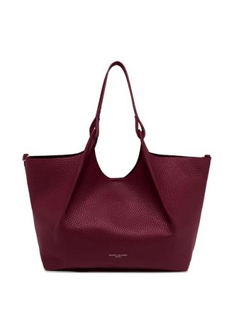 Gianni Chiarini gathered top handle tote bag - Rood