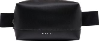 Marni Shoelace Strap Crossbody Bag - Heren - Heuptassen - Zwart - ONE Size - Leer - Tassen