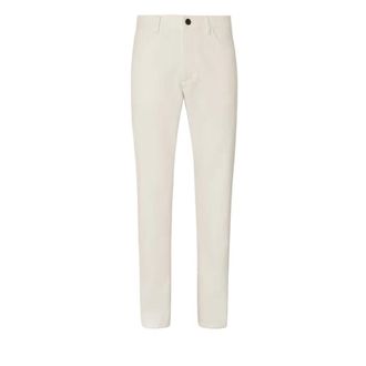 Ermenegildo Zegna Straight Trousers, male, White, Size: W34 City Cotton Trousers