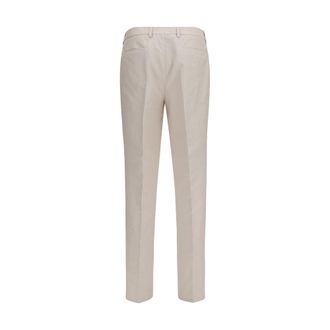Brunello Cucinelli Mens Beige Cotton Dress Pants