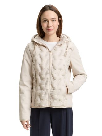 Tom Tailor Steppjacke TOM TAILOR, Damen, Gr. XXL, sand stone beige, Steppware, Obermaterial: 100% Polyester. Futter: 100% Polyester, unifarben, regular fit norma